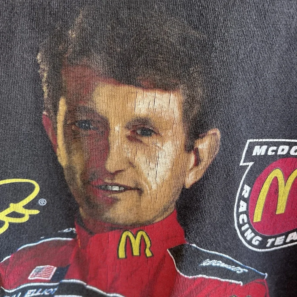Vintage 1997 Bill Elliott #94 McDonald's NASCAR Racing T-Shirt XL